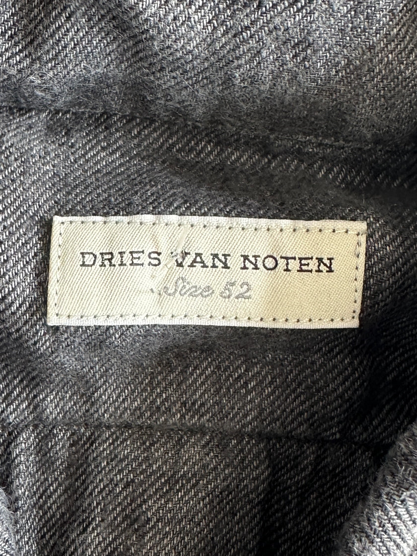 DRIES VAN NOTEN - 2000S BONDAGE LINEN SHIRT