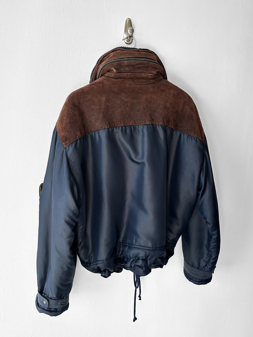 ARMANI JEANS - late 1980s-early 1990s AVIATOR BOMBER JACKET