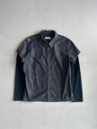 BIKKEMBERGS - 2000s LAYERED DENIM SHIRT