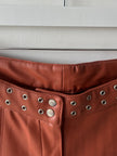 GIANFRANCO FERRÉ - early 2000s FAUX LEATHER TROUSERS