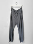 YOHJI YAMAMOTO - S/S 1999 STRIPED TROUSERS WITH ADJUSTABLE TIE HEMS
