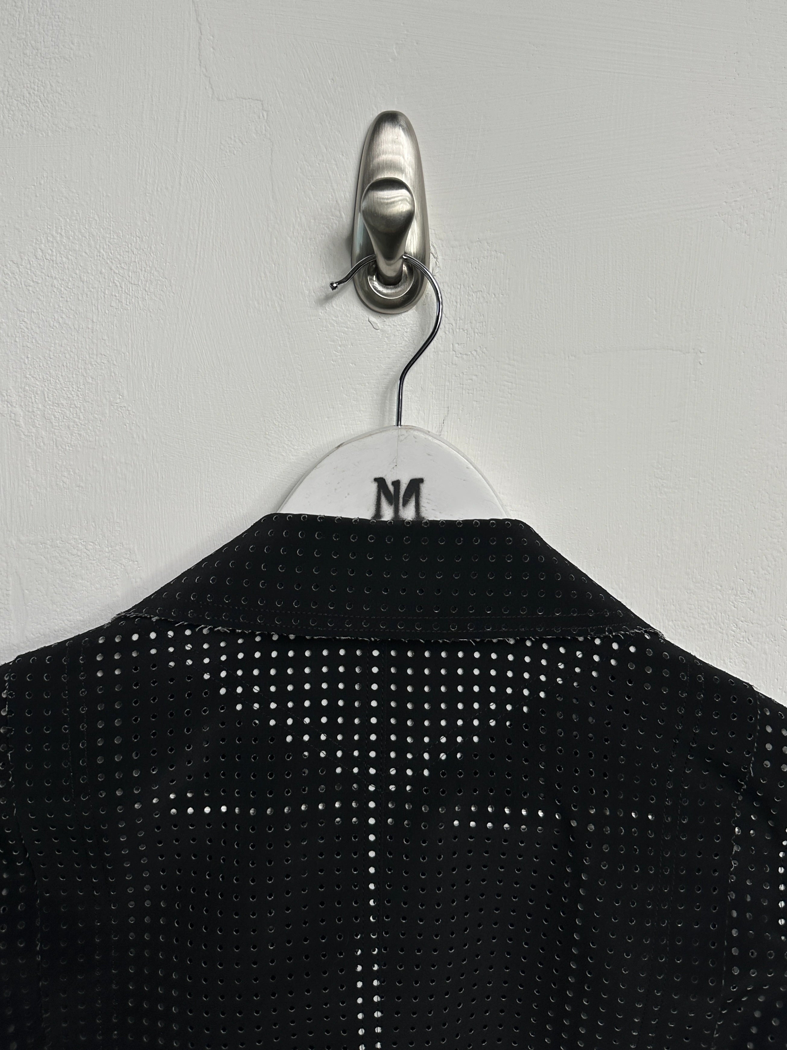 ISSEY MIYAKE - S/S 2014 LAYERED CONSTRUCTION PERFORATED JACKET