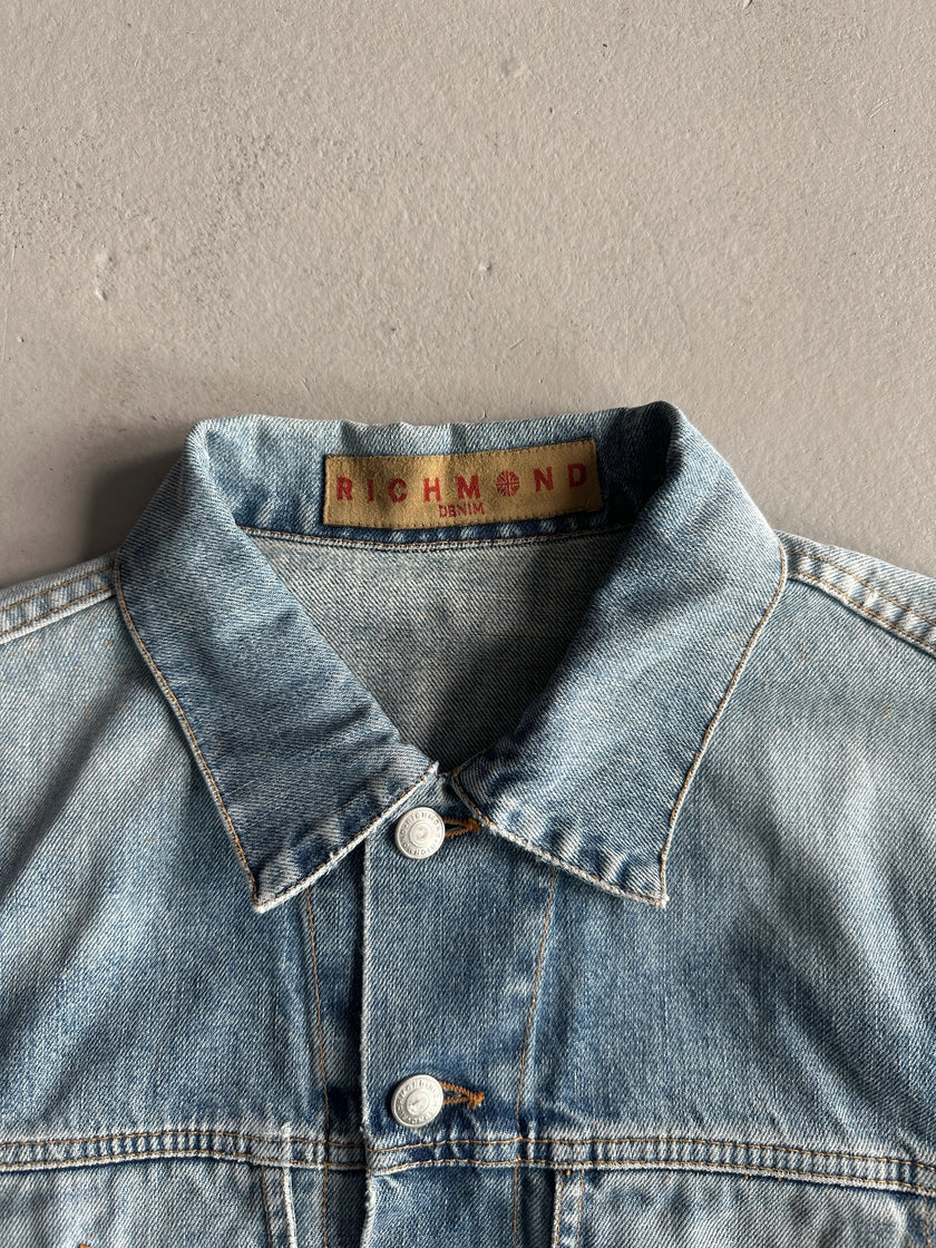 JOHN RICHMOND - S/S 2004 DECONSTRUCTED UNION JACK DENIM JACKET