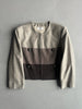 VALENTINO - 1990s BLOCK PANEL WOOL ZIPPED JACKET