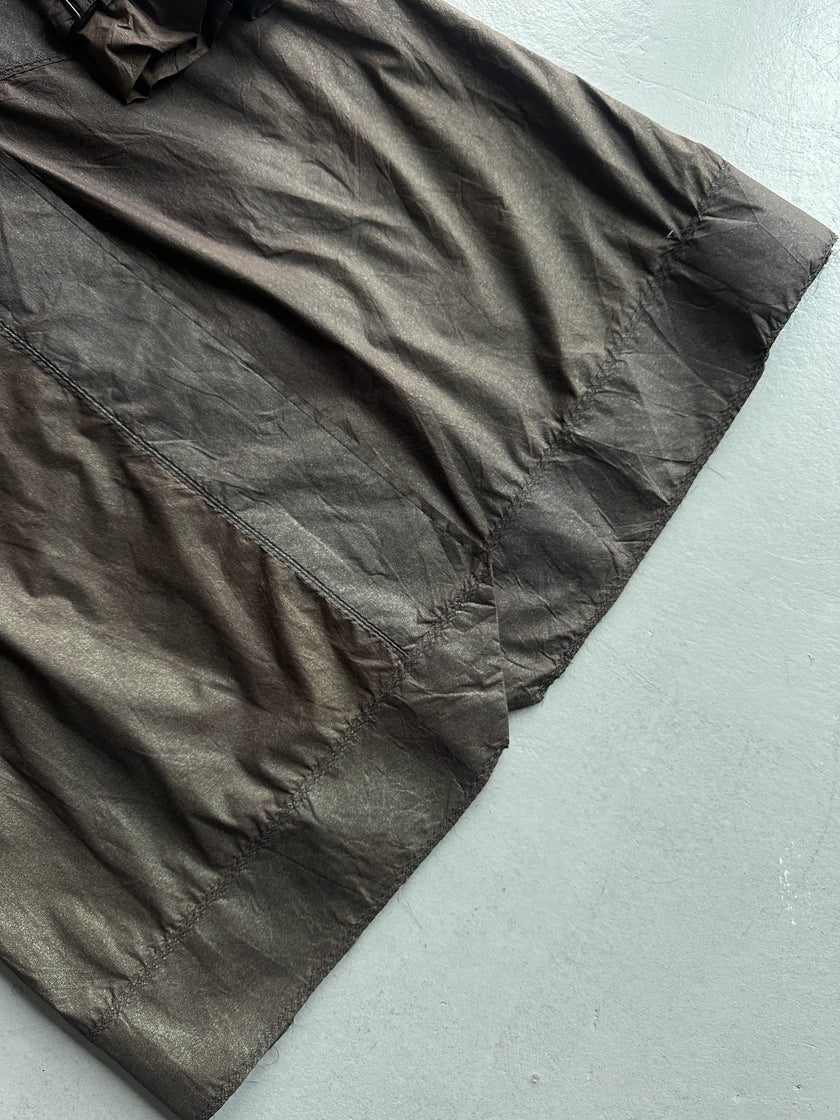 ISSEY MIYAKE - F/W 2002 METALLIC DOUBLE BREATSED TRENCH COAT