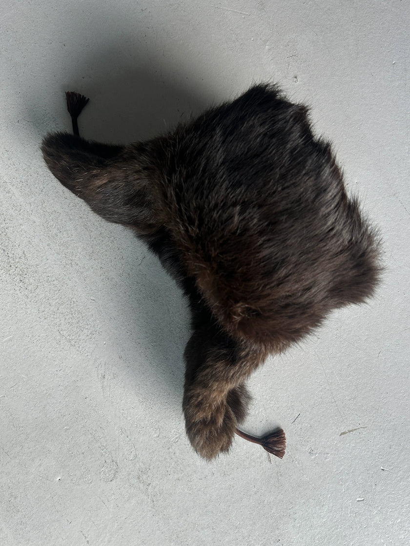 1980s OVERSIZED TRAPPER FUR HAT