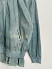 YOHJI YAMAMOTO Y'S - 1990s DYED BOMBER JACKET WITH SILK HEM AND BACK DETAIL
