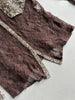 2000s LACE SHIRT WITH SNAKESKIN DETAILS