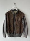 SPANISH LABEL 1980s PANELED LEATHER JACKET