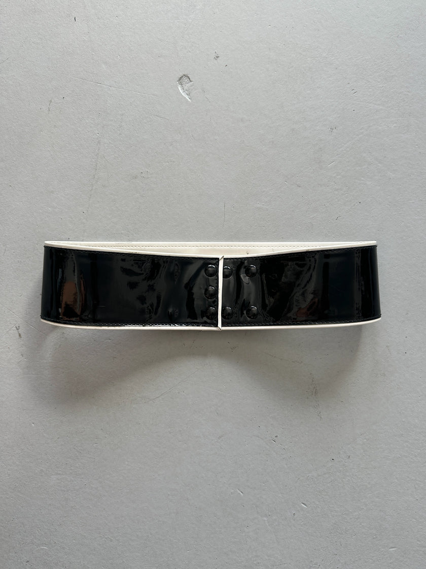 MISS SIXTY - 1990s WIDE GLOSSY BELT