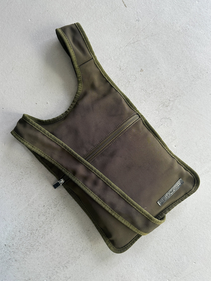 EMPORIO ARMANI - early 2000s RECTANGULAR CROSSBODY BAG