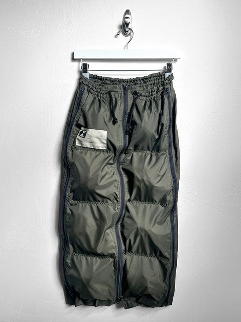 FINAL HOME - early 2000s NYLON MAXY SKIRT WITH ZIPPED SIDE POCKETS
