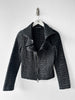 EMPORIO ARMANI - F/W 2009 TEXTURED JACKET WITH RUFFLED COLLAR AND ZIP DETAILS