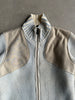 VERSACE - 2000s CHUNKY KNIT PANELED CARDIGAN WITH SUEDE BACK