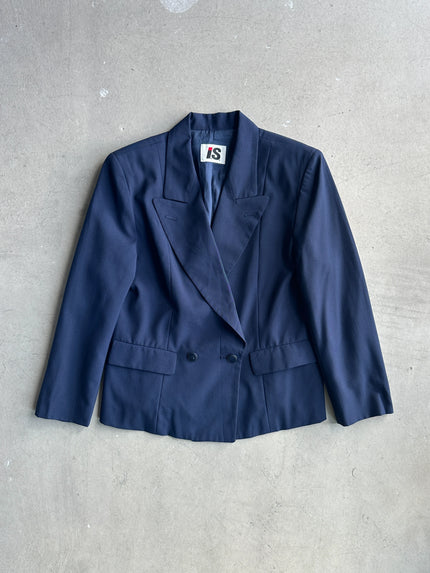 ISSEY MIYAKE IS - 1980s DOUBLE BREASTED BLAZER