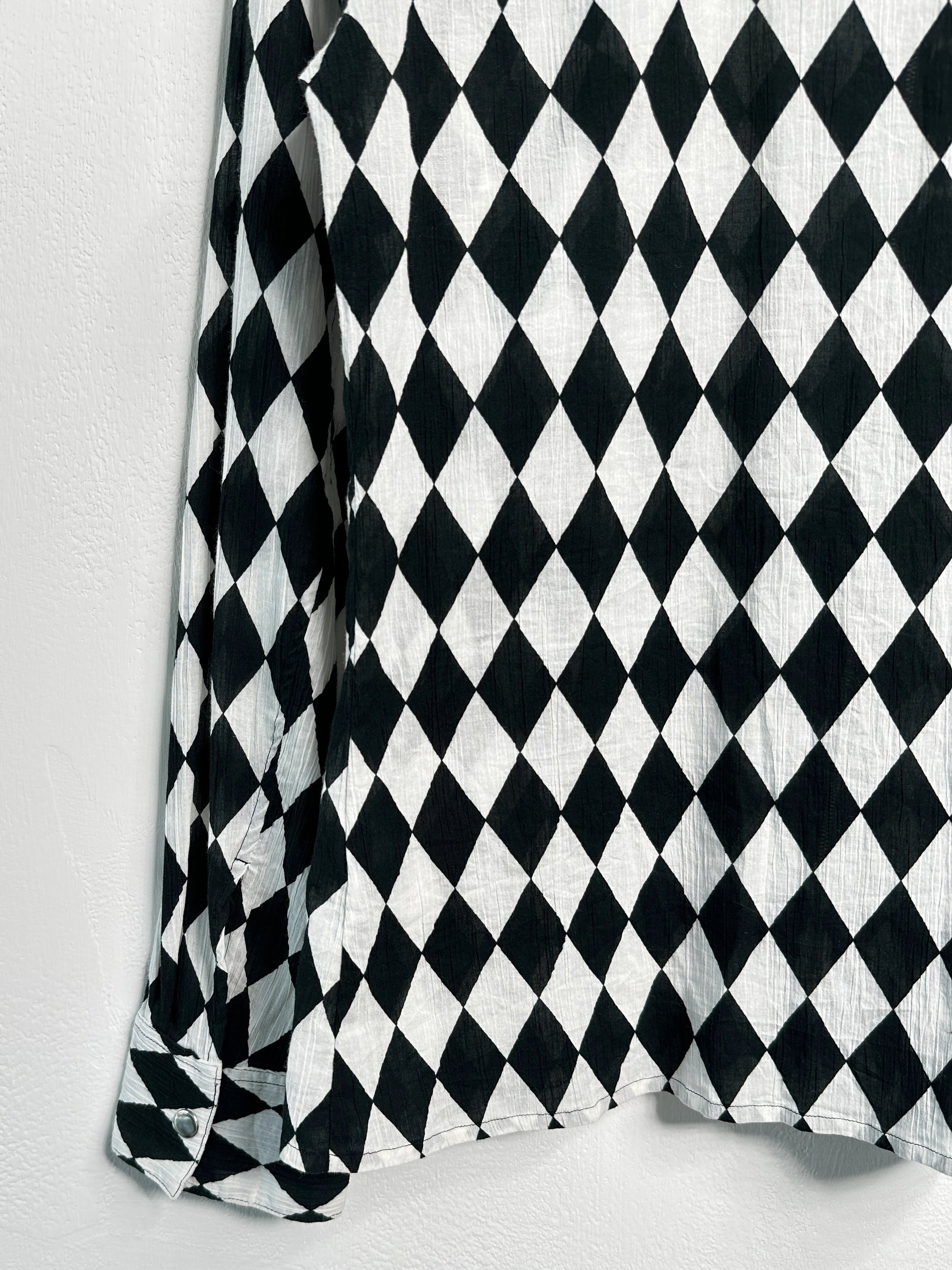 AGNÈS B. - 2000s CRINKLED ZIPPED SHIRT