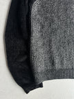 EMPORIO ARMANI - 2000s CHENILLE JUMPER WITH CONTRASTING FRONT AND HOOD