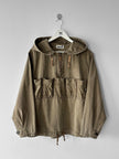 ISSEY MIYAKE HAI - 1980s COTTON HOODIE WITH FRONT POCKETS
