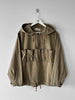 ISSEY MIYAKE HAI - 1980s COTTON HOODIE WITH FRONT POCKETS