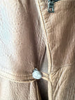 MARITHÉ & FRANÇOIS GIRBAUD X COMPAGNIE DES MONTAGNES & DES FORÊTS - 1980s ASYMMETRICAL FRONT LEATHER JACKET