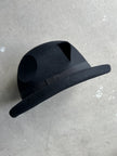 EMPORIO ARMANI - 2000s BOWLER HAT WITH GEOMETRIC CUT