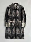 DRIES VAN NOTEN - 2000s METALLIC JACQUARD FLORAL COAT