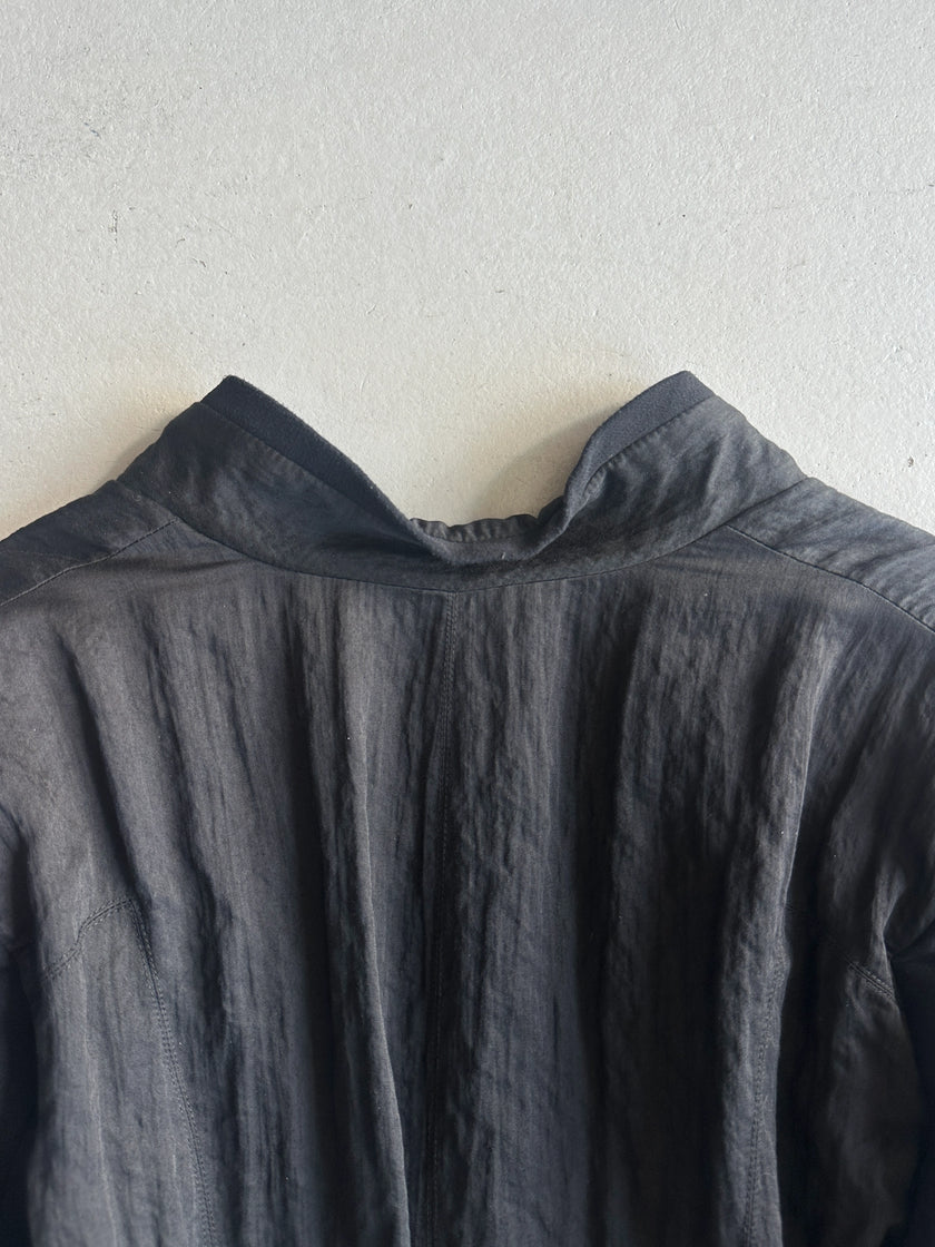 HELMUT LANG - early 2000s COLLARLESS BOXY FIT BLAZER