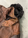 1980s MULTI POCKET LEATHER BOMBER JACKET