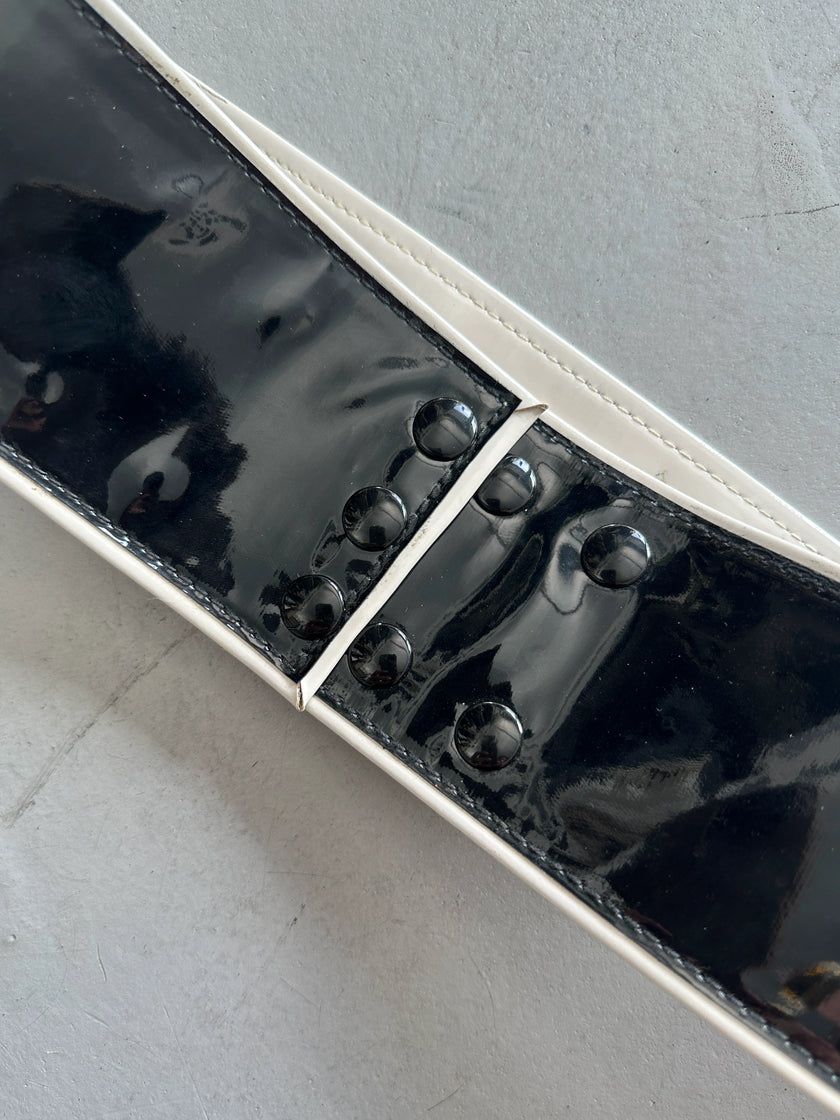 MISS SIXTY - 1990s WIDE GLOSSY BELT