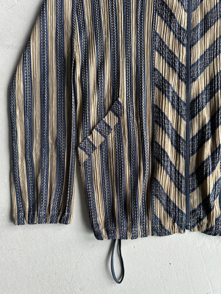 ISSEY MIYAKE PLEATS PLEASE - S/S 2001 ZIPPED PLEATED JACKET