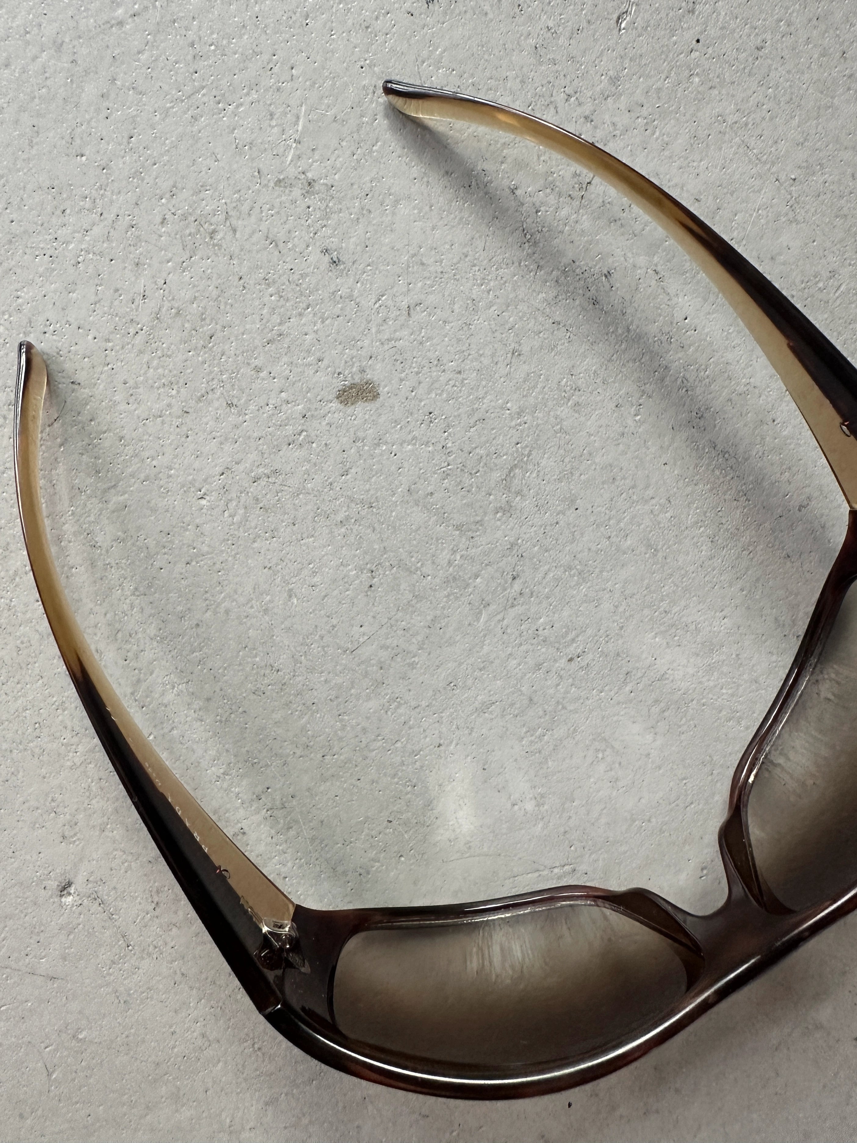 PRADA - 1990s OVERSIZED WRAP AROUND SUNGLASSES