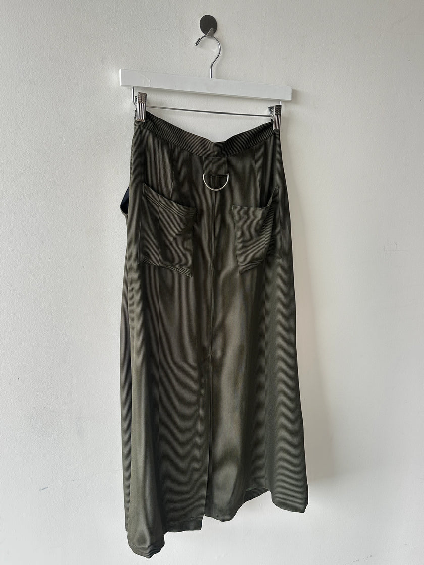 JAPANESE LABEL 2000s MAXI SKIRT WITH SIDE POCKETS