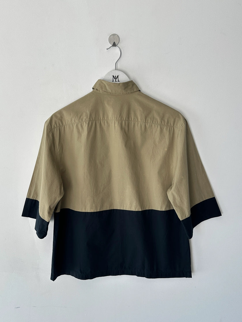 DRIES VAN NOTEN - 2010s COLOUR BLOCK BOXY FIT SHIRT