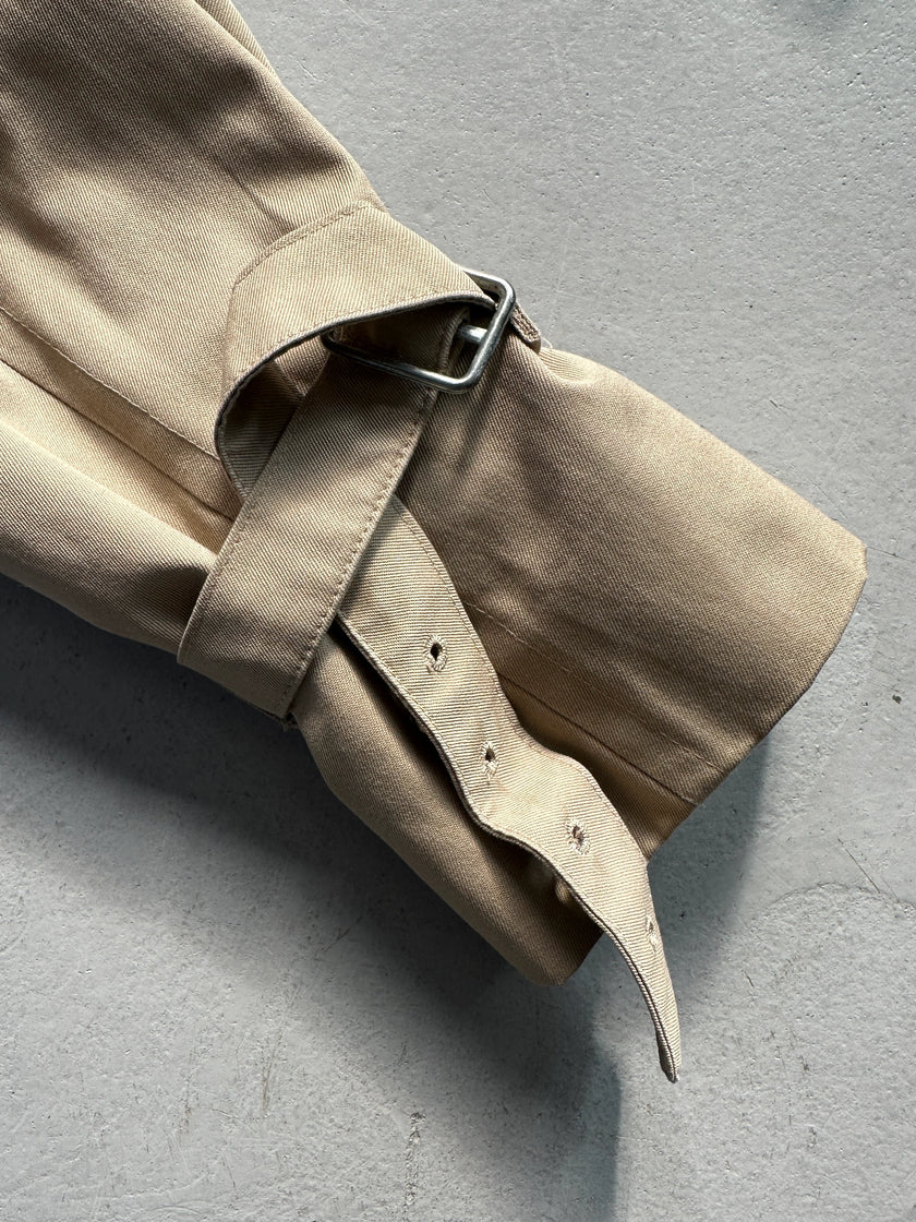 BURBERRYS - 1970s DOUBLE BREASTED EXTRA LONG TRENCH COAT