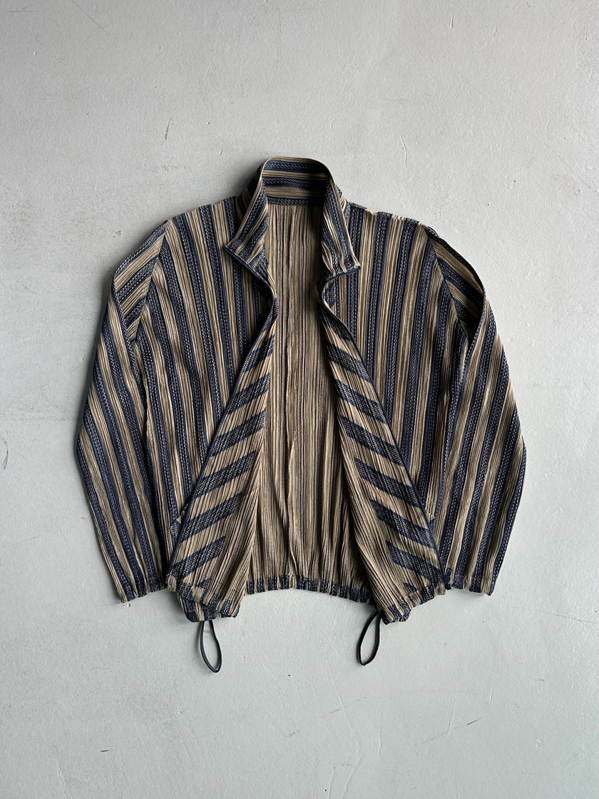 ISSEY MIYAKE PLEATS PLEASE - S/S 2001 ZIPPED PLEATED JACKET