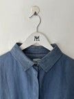 ITALIAN LABEL 1980s LINEN JACKET WITH PANELED WAISTABAND