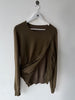 MARTIN MARGIELA - S/S 2017 DECONSTRUCTED SOFT KNIT JUMPER WITH SIDE BUTTONS