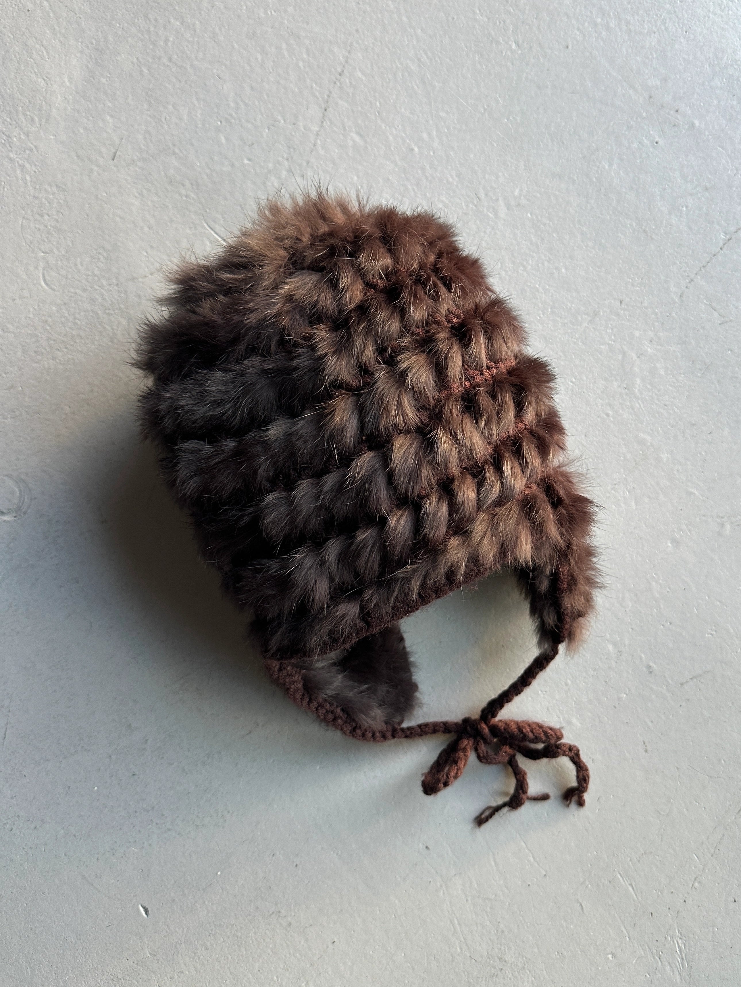 1970s RABBIT FUR HAT