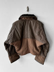 LA MATTA - 1980s PANELED CROP FIT JACKET WITH SHEARLING COLLAR