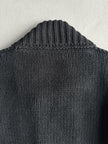TRUSSARDI - 2000s DOUBLE BREASTED CHUNKY KNIT CARDIGAN