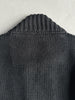 TRUSSARDI - 2000s DOUBLE BREASTED CHUNKY KNIT CARDIGAN