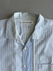 COMME DES GARÇONS - F/W 2009 OVERSIZED STRIPED SHIRT WITH ZIP CONTRASTING PANEL