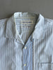 COMME DES GARÇONS - F/W 2009 OVERSIZED STRIPED SHIRT WITH ZIP CONTRASTING PANEL