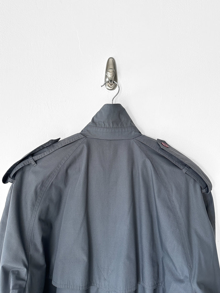 YVES SAINT LAURENT - 1980s LONG TRENCH COAT