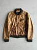 JOHN RICHMOND X - F/W 2005 LEATHER BIKER JACKET WITH KNITTED COLLAR