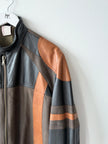 ANTONIO MARRAS - early 2000s PANELED LEATHER BIKER JACKET