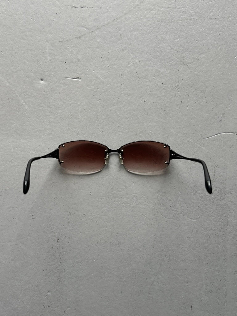 KATHARINE HAMNETT  - 1990s RIMLESS SUNGLASSES WITH EXPOSED BOLTS