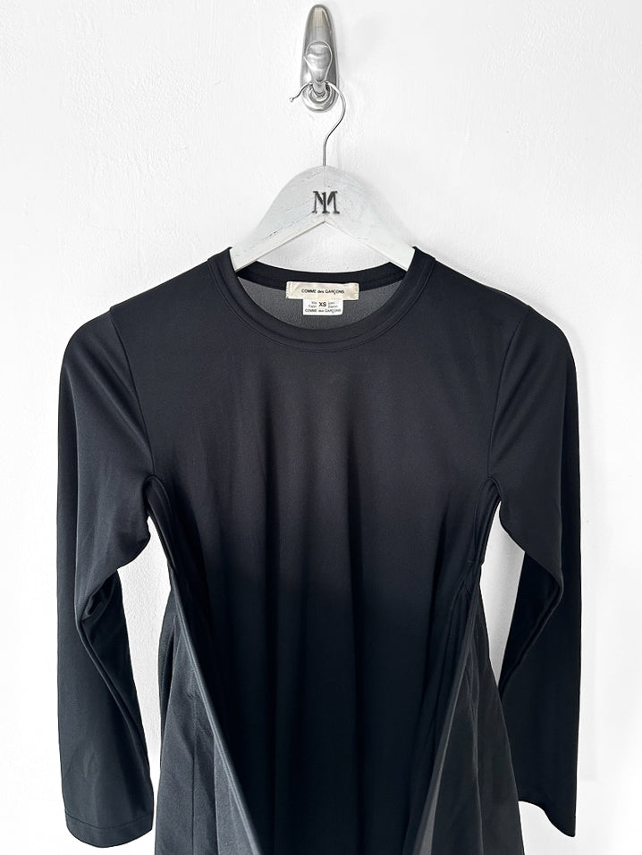 COMME DES GARÇONS - F/W 2021 ASYMMETRIC DRESS WITH MESH OVERLAY