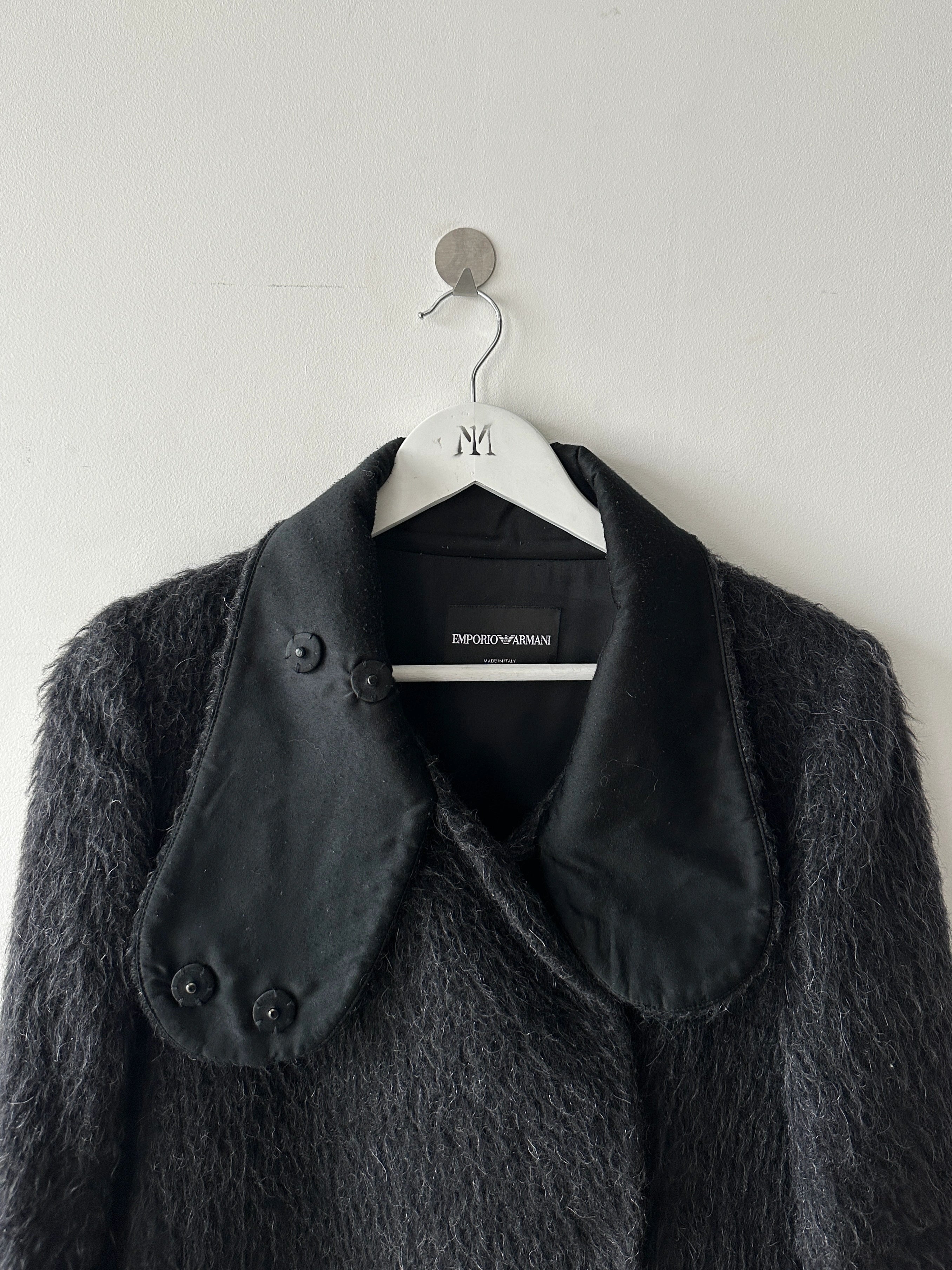 EMPORIO ARMANI - F/W 2010 FUZZY WOOL FUNNEL NECK JACKET