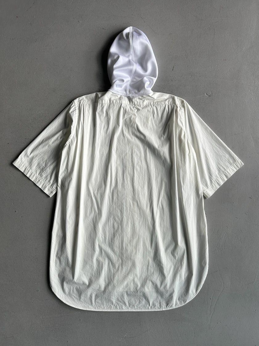 YOHJI YAMAMOTO Y's - S/S 1995 ASYMMETRICAL ZIP UP HOODED SHIRT